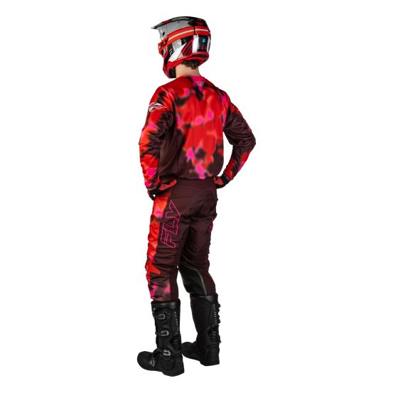 Tenue cross Fly 2027 Kinetic Blur - Rouge Bordeaux