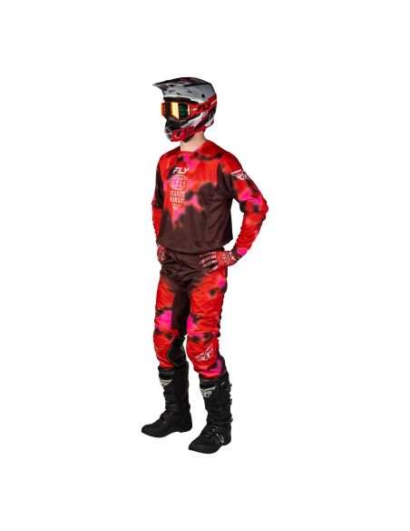 Tenue cross Fly 2027 Kinetic Blur - Rouge Bordeaux