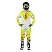Tenue cross Fly 2027 Kinetic Blur - Blanc Jaune fluo Orange