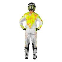 Tenue cross Fly 2027 Kinetic Blur - Blanc Jaune fluo Orange 2