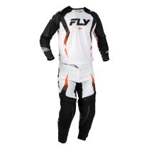Tenue cross Fly 2027 Evolution DST Bolt - Blanc Noir Orange