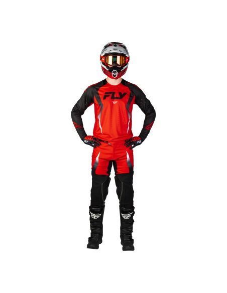 Tenue cross Fly 2027 Evolution DST Bolt - Rouge Noir Blanc
