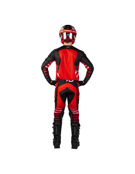 Tenue cross Fly 2027 Evolution DST Bolt - Rouge Noir Blanc