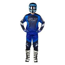 Tenue cross Fly 2027 F-16 Raze - Bleu Blanc