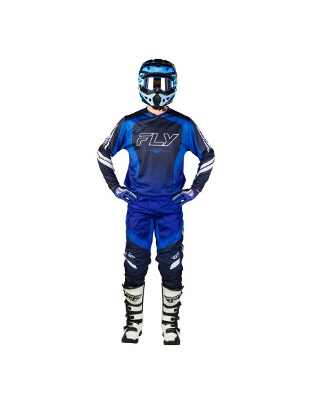 Tenue cross Fly 2027 F-16 Raze - Bleu Blanc