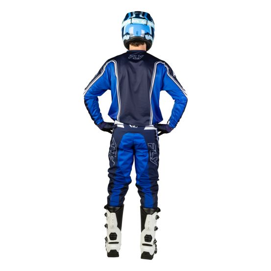 Tenue cross Fly 2027 F-16 Raze - Bleu Blanc
