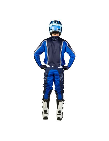Tenue cross Fly 2027 F-16 Raze - Bleu Blanc