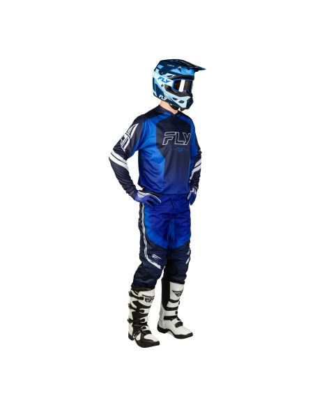 Tenue cross Fly 2027 F-16 Raze - Bleu Blanc