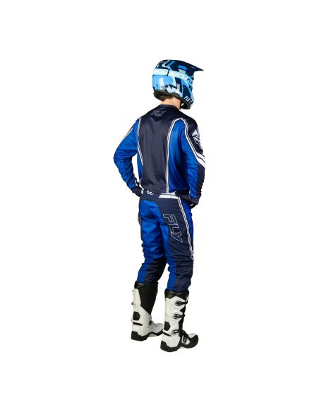 Tenue cross Fly 2027 F-16 Raze - Bleu Blanc