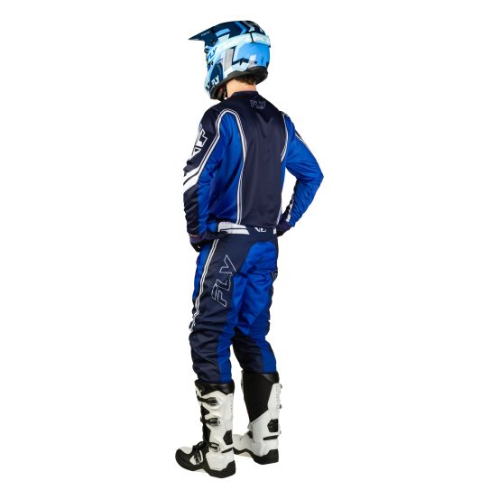 Tenue cross Fly 2027 F-16 Raze - Bleu Blanc