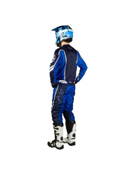 Tenue cross Fly 2027 F-16 Raze - Bleu Blanc