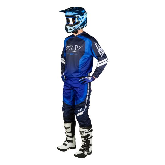 Tenue cross Fly 2027 F-16 Raze - Bleu Blanc