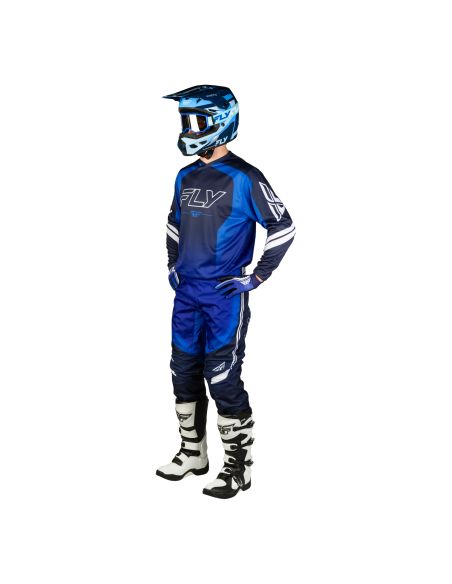 Tenue cross Fly 2027 F-16 Raze - Bleu Blanc
