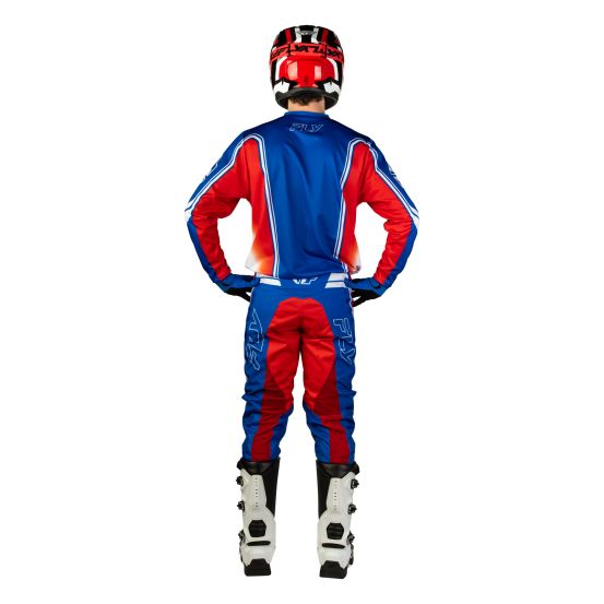 Tenue cross Fly 2027 F-16 Raze - Rouge Blanc Bleu