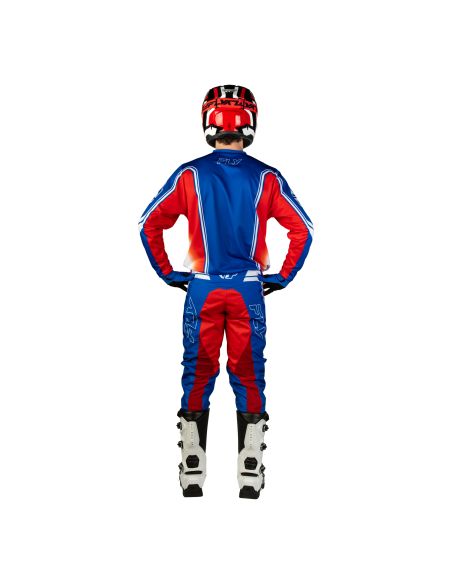 Tenue cross Fly 2027 F-16 Raze - Rouge Blanc Bleu