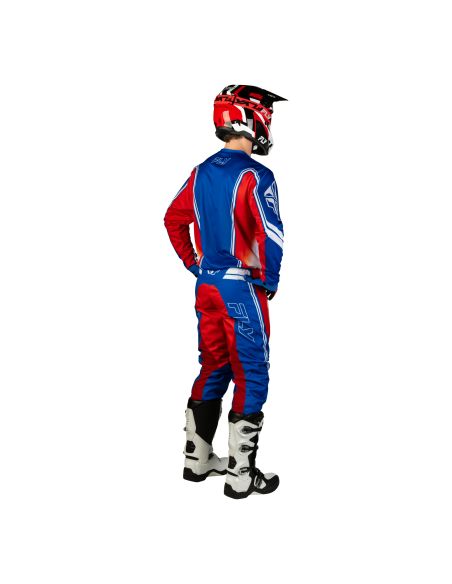 Tenue cross Fly 2027 F-16 Raze - Rouge Blanc Bleu