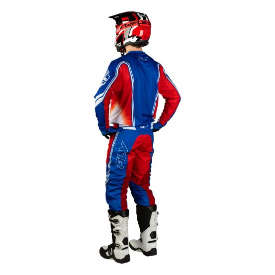 Tenue cross Fly 2027 F-16 Raze - Rouge Blanc Bleu