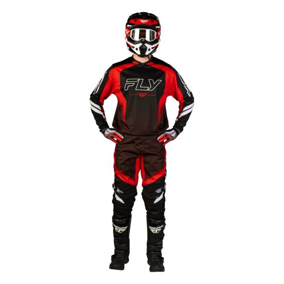Tenue cross Fly 2027 F-16 Raze - Noir Rouge Blanc
