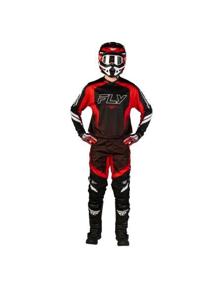 Tenue cross Fly 2027 F-16 Raze - Noir Rouge Blanc