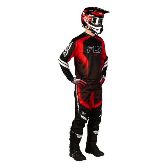 Tenue cross Fly 2027 F-16 Raze - Noir Rouge Blanc