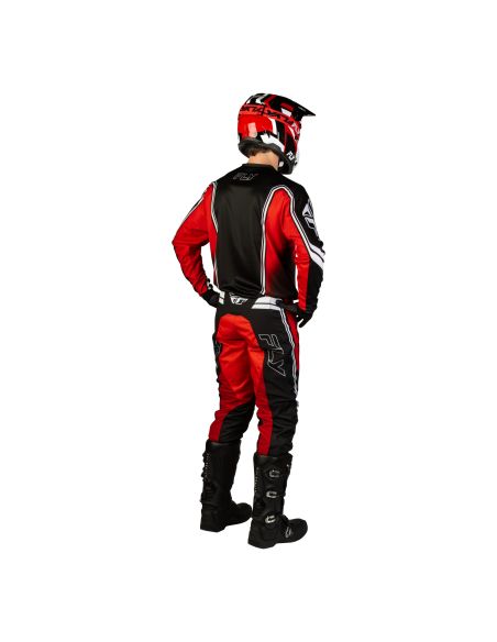 Tenue cross Fly 2027 F-16 Raze - Noir Rouge Blanc
