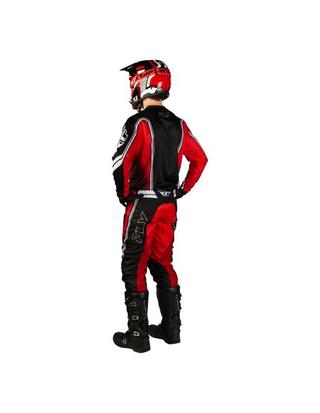 Tenue cross Fly 2027 F-16 Raze - Noir Rouge Blanc