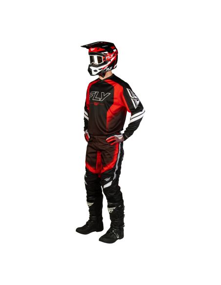 Tenue cross Fly 2027 F-16 Raze - Noir Rouge Blanc