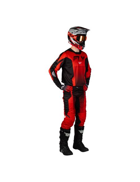 Tenue cross Fly 2027 Kinetic Fade - Rouge Noir Blanc