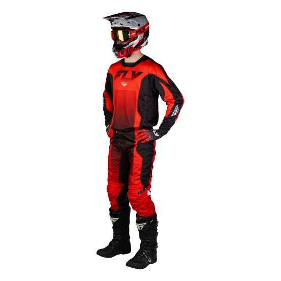 Tenue cross Fly 2027 Kinetic Fade - Rouge Noir Blanc
