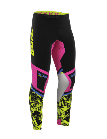Pantalon cross Thor 2027 Sportmode Punkd - Noir Rose Fuchsia