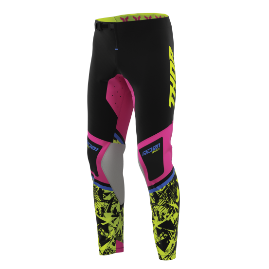 Pantalon cross Thor 2027 Sportmode Punkd - Noir Rose Fuchsia