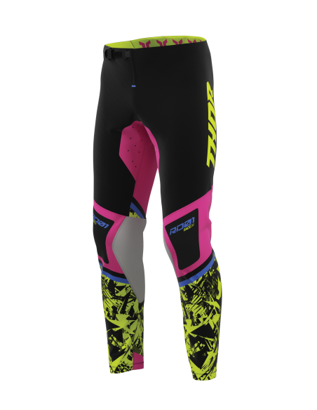 Pantalon cross Thor 2027 Sportmode Punkd - Noir Rose Fuchsia