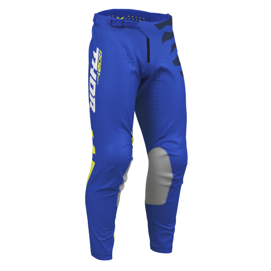 Pantalon cross Thor 2027 Launchmode Shredder - Bleu Jaune Acid