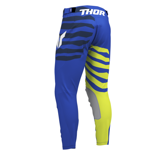 Pantalon cross Thor 2027 Launchmode Shredder - Bleu Jaune Acid