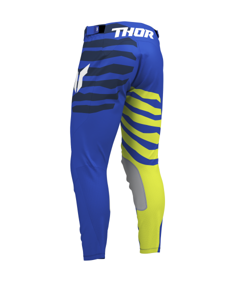 Pantalon cross Thor 2027 Launchmode Shredder - Bleu Jaune Acid
