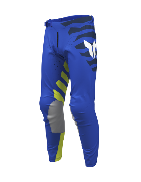 Pantalon cross Thor 2027 Launchmode Shredder - Bleu Jaune Acid