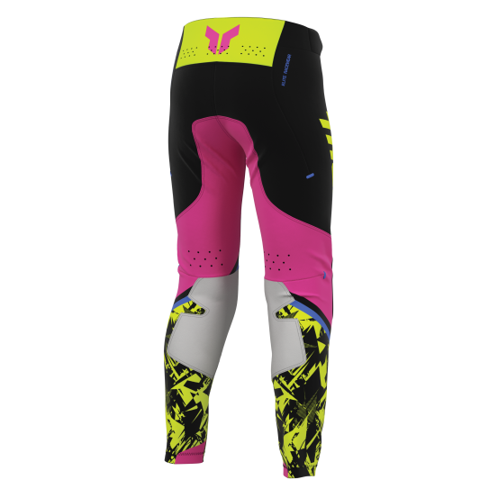Pantalon cross enfant Thor 2027 Sportmode Punkd - Noir Rose Fuchsia