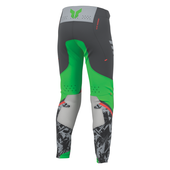 Pantalon cross enfant Thor 2027 Sportmode Punkd - Gris Charcoal Vert
