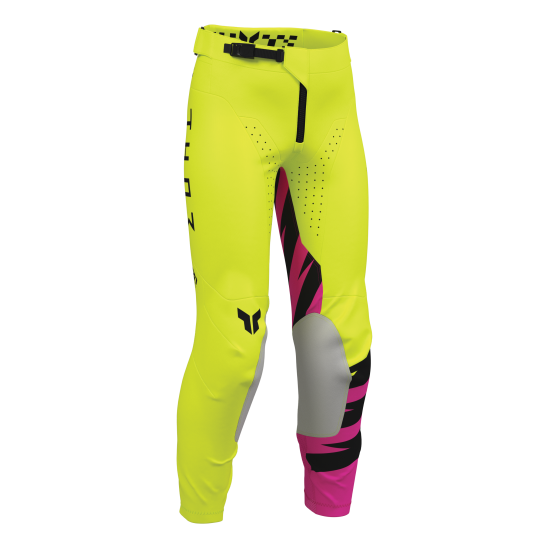 Pantalon cross enfant Thor 2027 Launchmode Shockie - Jaune Acid Rose Fuchsia