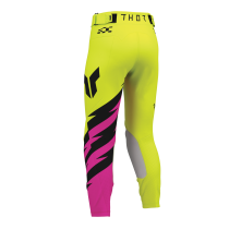 Pantalon cross enfant Thor 2027 Launchmode Shockie - Jaune Acid Rose Fuchsia 2