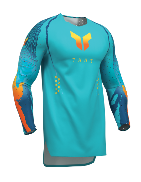 Maillot cross Thor 2027 Sportmode Damascus - Aqua