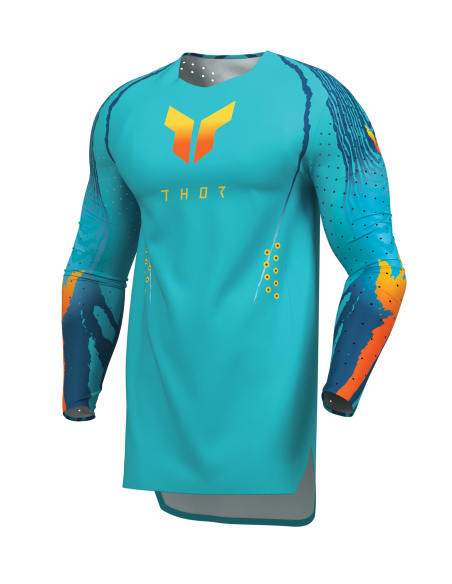 Maillot cross Thor 2027 Sportmode Damascus - Aqua