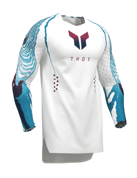 Maillot cross Thor 2027 Sportmode Damascus - Blanc