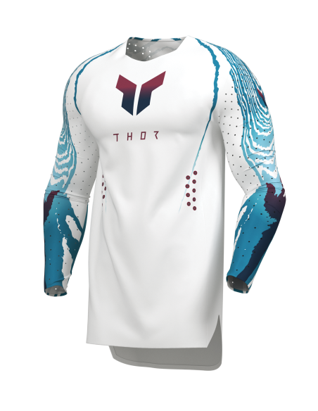Maillot cross Thor 2027 Sportmode Damascus - Blanc