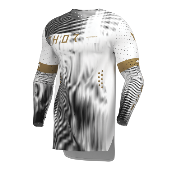 Maillot cross Thor 2027 Sportmode Vanish - Blanc Noir