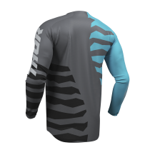 Maillot cross Thor 2027 Launchmode Shredder - Gris Charcoal Aqua 2