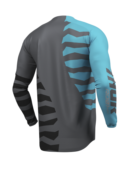 Maillot cross Thor 2027 Launchmode Shredder - Gris Charcoal Aqua
