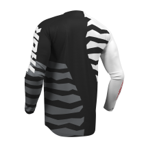 Maillot cross Thor 2027 Launchmode Shredder - Noir Blanc 2