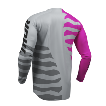 Maillot cross Thor 2027 Launchmode Shredder - Gris Rose Fuchsia 2