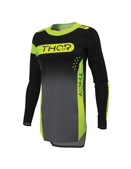 Maillot cross femme Thor 2027 Sportmode Merge - Gris Charcoal Noir